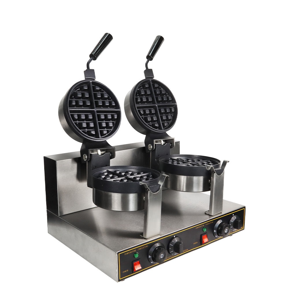 Mini Waffle Maker Machine - Двухэлектрическая мини-вафельница для бельгийских вафель, профессиональная